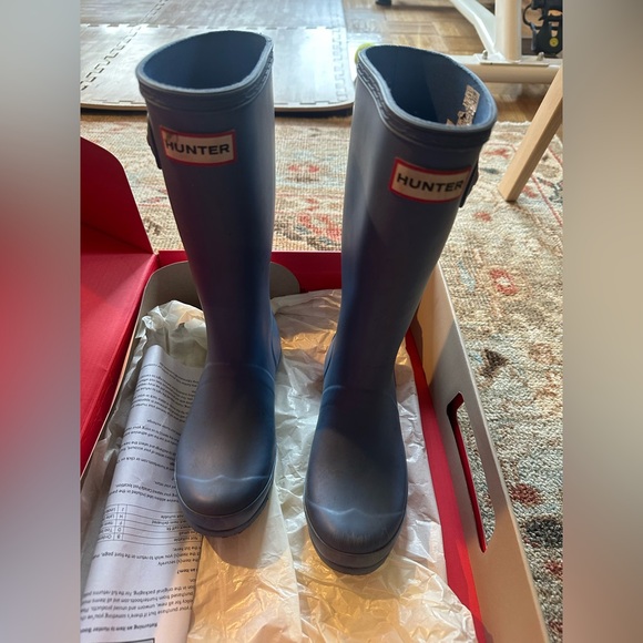 Hunter Classic Blue Boots - Picture 3 of 6